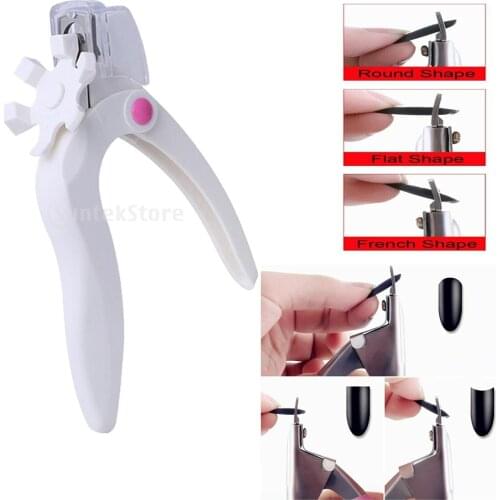 Acrylic UV Gel False Fake Nail Art Tips Manicure Cutter for Salon Home