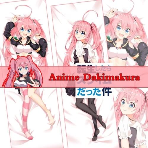 Anime Tensei shitara Slime Datta Ken Milim Nava Dakimakura FullBody Long Pillowcase Throw Bedding Pillow Case Cover