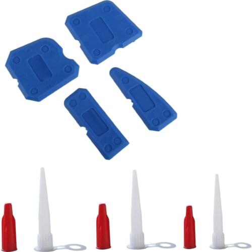 Free Shipping Economy Easy Work Caulking Tool Kit Sealant Scraper and 3sets Nozzles for Standard Cartridge Tube EU3