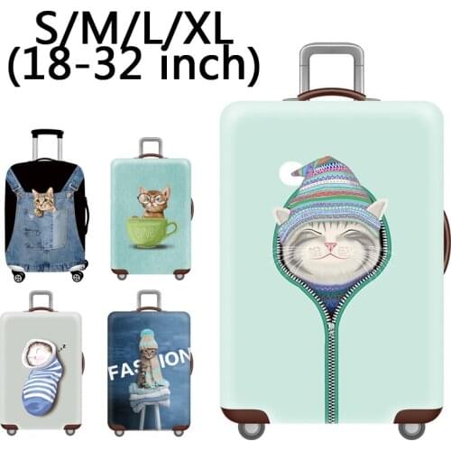 Luggage protective cover trolley case cover travel dust-proof elastic cover bag 18-32 inch thick wear-resistant durable durable
