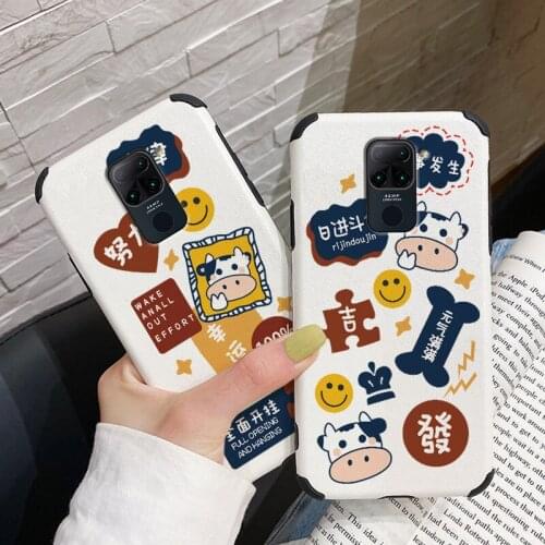 Lucky Cattle Phone Case For Xiaomi Redmi 9 Note 9 8 7 Pro K40 K30 Pro Leather Cover