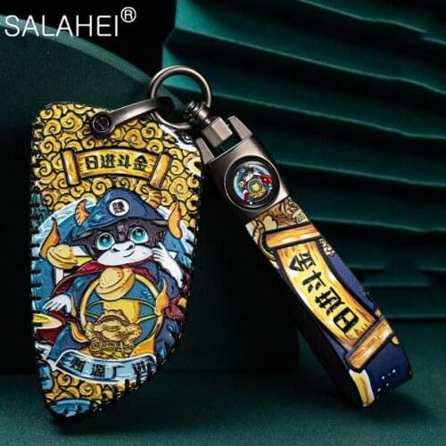 Genuine Leather Smart Car Key Cover Case Shell For BMW G30 X1 X3 X5 F07 F11 F15 F20 F31 F48 E90 E36 Auto Protect Accessories Key