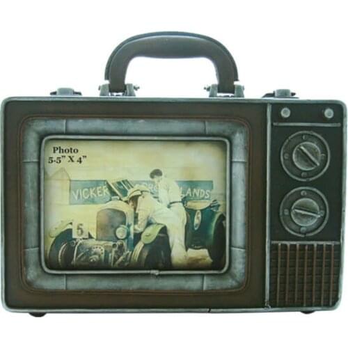 Decorative Metal Frame Television Themed - Vintage Style, Gift, Photo Frame, durable and Stylish - High Quality Material