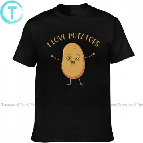 Potato Tshirt Casual 100 Cotton Short Sleeve T Shirt Printed Classic Tee Shirt Men Plus size