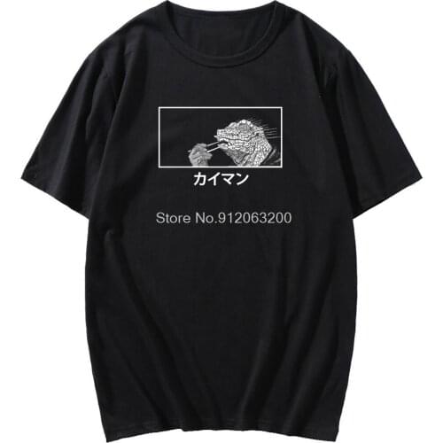 90s Dorohedoro Pattern Print T-shirt Short Sleeve Men Women Casual Loose T Shirt Spring Summer Unisex Street Hipster Tshirt Tops