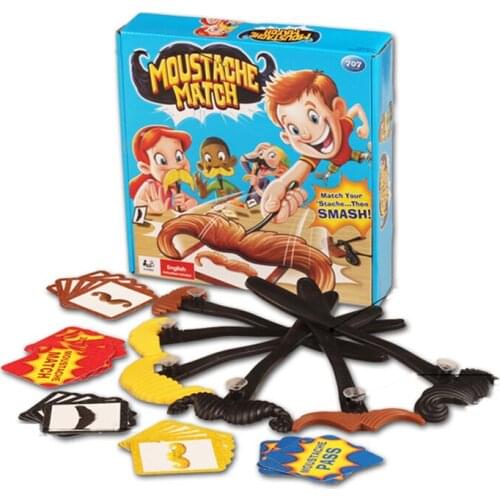 Moustache Match Puzzle Board Games Family/Party Best Gift for Children English Game Entertainment