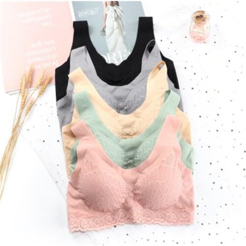 Cotton Women Fashion Bra Tops Breathable Yoga Tops Fitness Girls Super Soft Latex Running Sport Bra Sujetador Deportivo