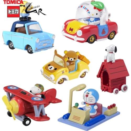 TAKARA TOMY TOMICA Vehicles Dolls Cartoon Boy Gift Snoopys Doraemon Peppapigs Crayon Shinchan Minion Woody BoPeep Children Toy