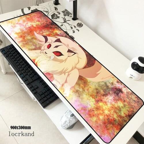 Inuyasha mats 900x300x3mm large gaming mouse pad big keyboard mousepad Popular notebook gamer accessories padmouse mat