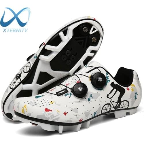 Fashion Cycling Shoes MTB Outdoor Sports Self-Locking Road Bike Sneakers Men Racing Women Bicycle Mountain SPD Flat Cleat Shoes
