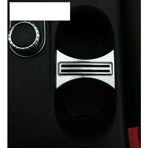 Aluminum Alloy Cup Holder Cover Trim For Mercedes Benz CLA 200 220 260 GLA A Class W176 C117 W117 Car Accessories