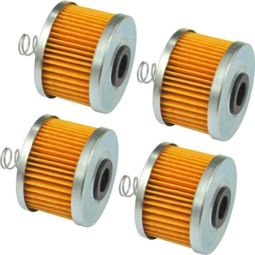 4 Pcs Motorcycle Oil Filter For Bajaj 100 130 Boxer CT100 115 Caliber 135 Pulsar Yamaha YZ125 FZ16 150 Byson