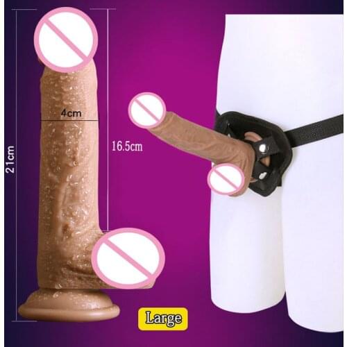 Soft silicone dildo suction cup realistic penis strap on dildo for women strapless strapon harness dildos lesbian adult sex toys