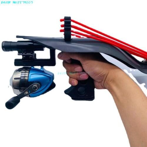 Outdoor Precise Hunting Shooting Catapult Suit Fish Device Professional Hunting Fishing Slingshot Set Laser Slingshot Catapult