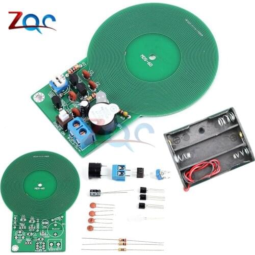 DIY Kit Metal Detector Kit Electronic Kit DC 3V-5V 60mm Non-contact Sensor Board Module Electronic Part With Battery case