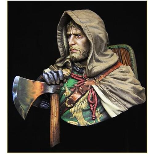 New Unassembled 1/10 EUROPEAN KINGHT ancient bust Resin Kit DIY Toys Unpainted resin model