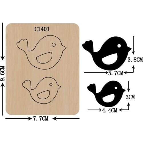 New bird Wooden die Scrapbooking C-1401 Cutting Dies Multiple sizes