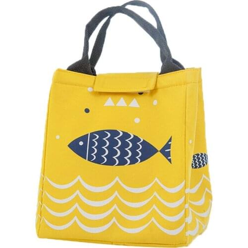 Portable Lunch Box Handbag Bento Pouch Dinner Container Food Storage Bags Thermal Organizer Insulated Waterproof Picnic Bag