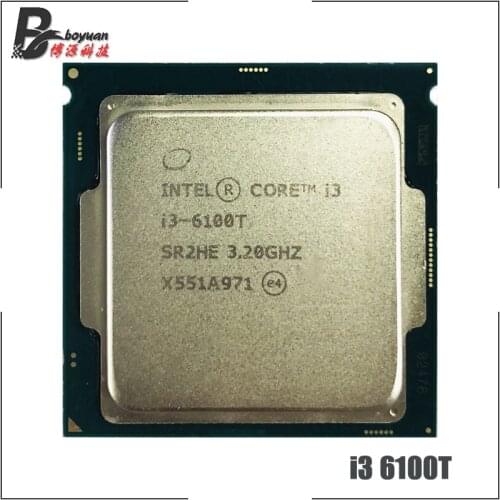 Intel Core i3-6100T i3 6100T 3.2 GHz Dual-Core Quad-Thread CPU Processor 3M 35W LGA 1151