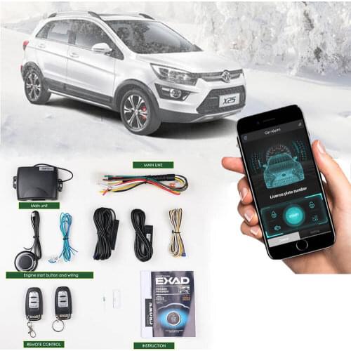 PKE Keyless Entry Remote Car Start Stop Car Alarm System 80-100M Automatic Remote Car Engine Starter Remote Car Door Lock