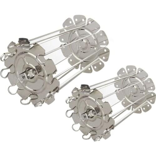 BBQ Grill Cage, Steel Metal Rotisserie Skewers Needle Cage Oven Kebab Maker Grill Stainless Steel