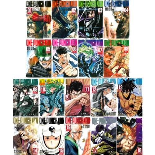 Random 1 Book ONE PUNCH MAN Manga Book Japan Youth Teens Fantasy Cartoon Comic Story Book China Taiwan Version Language Chinese