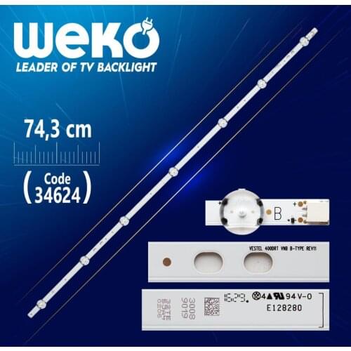 VESTEL 400DRT VNB B-TYPE REV08 - 74.3 CM 7 LED- (WK-197)