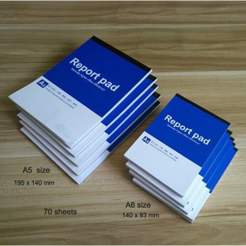 High-quality 70 sheets A5 A6 memo pads writing pad notepad refilled paper compostion book sketch book blank sheets paper office