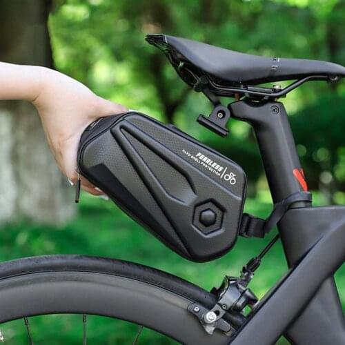 WEST BIKING Bicycle Saddle Bag 2.6L Large Capacity Rainproof Shockproof Bike Tube Rear Tail Seatpost Bag Bike Accessories