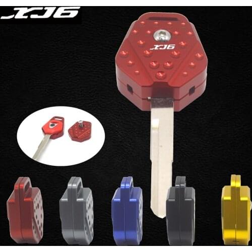For Yamaha XJ6 DIVERSION XJ-6 keys cap decoration Motorcycle Modification Aluminum alloy key Protective cover