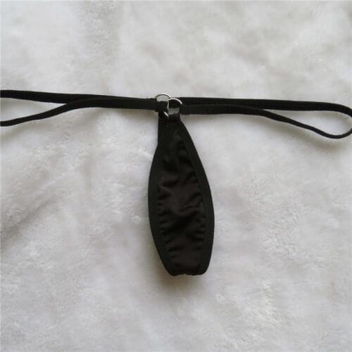 Sexy lingerie femme underwear women panties ropa interior femenina tanga thong Solid color around Metal ring ellipse String girl