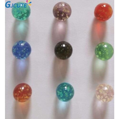 10pcs Of Luminous Glass Ball 20mm Cream Console Game Pinball Machine Cattle Small Marbles Pat Toys Parent-child Machine Beads