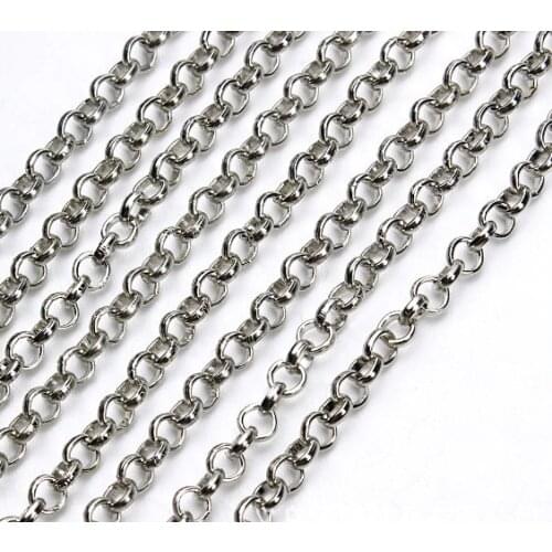 2meter/lot Stainless Steel Ball chain Chains for DIY Jewelry Chain Making Crafts fg4sd