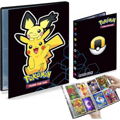 4 Pocket Pokemon Album 240 Card Book Livre Pokémon Playing Game Map Card Vmax Pikachu Collector Binder Folder Loaded List Holder