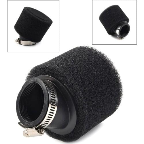 42MM Motorcycle Air Filter Angled Black Foam For ATV Quad Go Kart CRF XR Pit Dirt Bikes