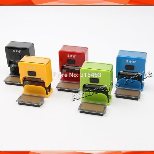 5PCS Rectangle 38x14MM Self Inking Stamp Holder of Engraving Rubber Pad for Laser Engraving Stamping Machine