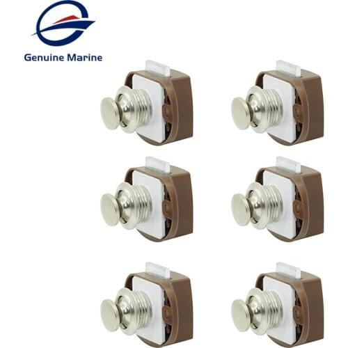 6 PK Camper Car Push Lock RV Caravan Boat Drawer Latch Button Locks For Furniture Hardware Car Push Lock