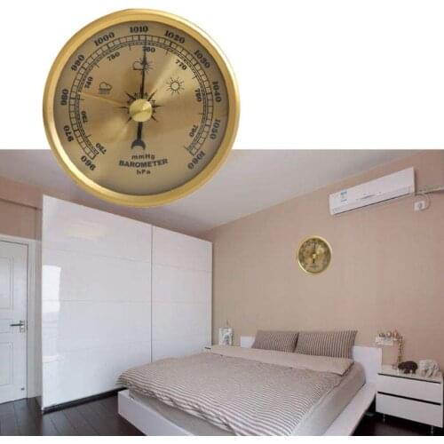 Barometer Pressure Gauge Weather Station Wall Mount Thermometer Hygrometer Home 63HF
