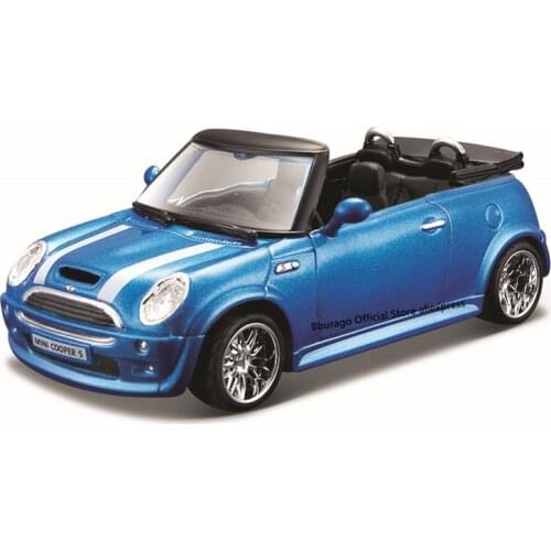 Bburago 1:32 Scale MINI COOPER S Cabriolet Alloy Luxury Vehicle Diecast Cars Model Toy Collection Gift