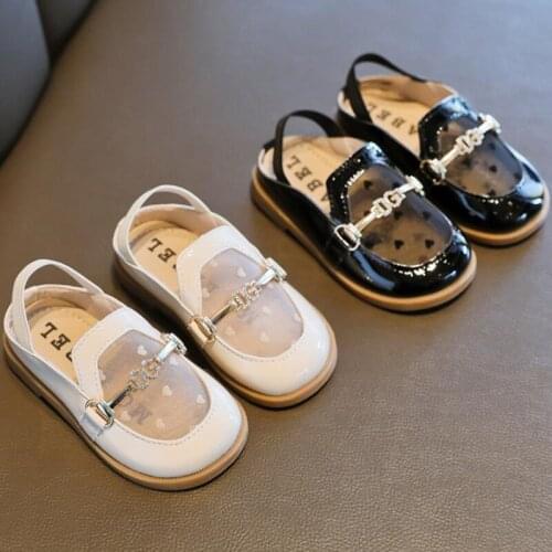 Kids Shoes Girls Shoes PU Leather Girls Dress Shoes Glitter Rhinestone Princess Shoes Girls Flats