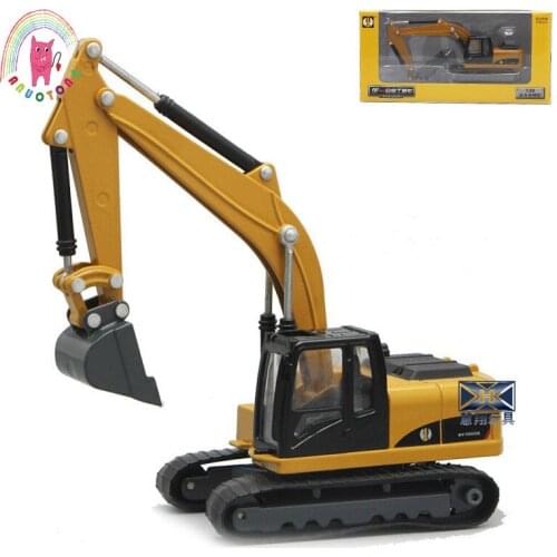 Childrenalloy die-casting loader excavator gravel machine engineering model car body parts can rotate beach toys collection gift