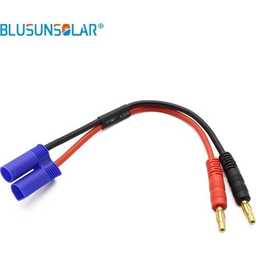 EC5 connector to 4.0mm banana plug with 14AWG Soft Silicone 150MM cable DZ0112