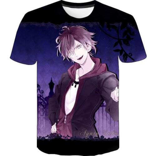 Fashion Cool T Shirt Men/women Anime Diabolik Lovers 3D Printed T-shirts Unisex Harajuku Style Tshirt Streetwear Oversized Tops