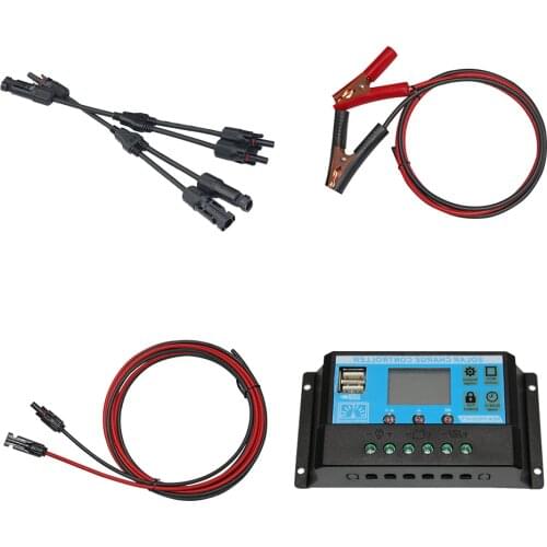 Flexible solar panel 12v 24v solar power system 10A 20A 30A solar regulator PWM solar charge controller