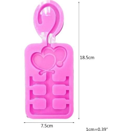 Glossy Car Hanger Epoxy Resin Mold Hook up Casting Silicone Mould DIY Crafts Making Tool