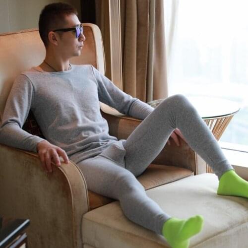 Mens Thermal Underwear Sets Winter Warm Mens Underwear Mens Thick Velvet Thermal Underwear Long Johns