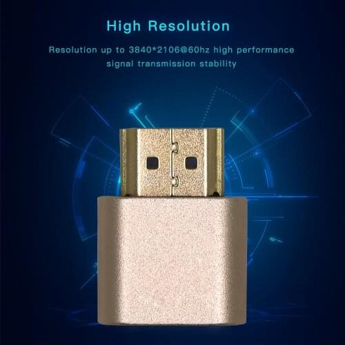 Mining 4K HDMI-Compatible Display Emulator Dummy Plug Display Emulator Support Play Hot for Bitcoin Ethereum Miner