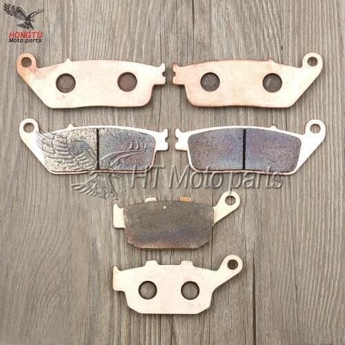 Motorcycle metal sintering brake pads For Kawasaki KLE 650 Verseys KLE650 2015 Z 800 E Z800 2013-2014-2015-2016