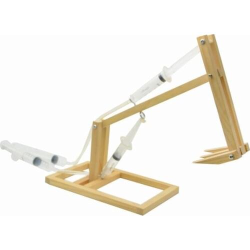 Simulation excavator pressure science experiment technology small diy childrens creative educational toys school textbooks