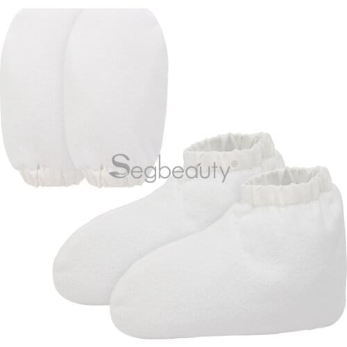 Segbeauty Paraffin Wax Bath Gloves and Booties Mitts and Cozies for Hands and Feet Wax Bath Therapy Therabath Wax Care Treatment